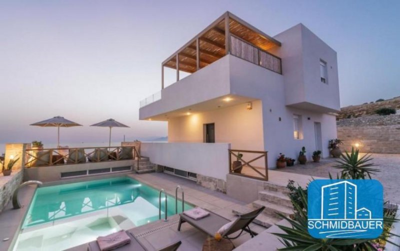 Kalamaki Strandvilla mit zwei Studios und Swimmingpool auf Kreta zu verkaufen Haus kaufen